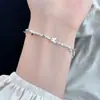 Pulsera de Mariposa de Plata Rota para Mujer, Nuevo Regalo de Joyería de Alta Gama 2026 para Mejor Amiga, Pulsera Sencilla Versátil de Plata Rota de Lujo Ligero