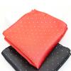 Terno Masculino Lenço de Bolso Vestido de Noivo Estilo Coreano Terno Peito Lenço Lenço Pequeno Quadrado Poliéster Seda Dot Ponto Prateado
