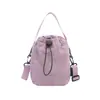 Bolso Bandolera Cruzado Pequeño con Cierre de Cordón Estilo Literario Japonés y Coreano de Nicho de Alta Gama Moda Ligero Mini para Teléfono Bolso de Nylon para Mujer