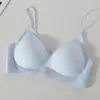 Sujetador Invisible sin Espalda con Escote Halter Grande en Forma de U, Base Invisible, Tirantes Finos Desmontables, Lencería para Mujer