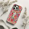 Funda Protectora Artística Floral de Manzana 17 de Doble Capa en Forma de Cruz, Best-Seller Europeo y Americano para iPhone 15 Pro Max
