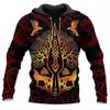 Suéter 3D transfronterizo de moda para hombre, serie Viking Warrior, estampado urbano, sudadera clásica con capucha