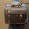 Maleta Vintage Crazy Men Atacado de Fábrica Bolsa Transversal para Laptop de 17,3 Polegadas Bolsa Transversal