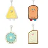 Linda Toalla de Mano para Colgar, Absorbente y Engrosada, Toalla de Mano de Dibujos Animados para Baño, Toalla Cuadrada Pequeña para Lavarse las Manos, Paño de Limpieza para Cocina