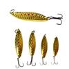 Isca Artificial Luya com Lantejoulas Escama de Peixe Sanguessuga Lantejoula Pesca Lançamento Longo Habilidade de Deslize Água Doce Isca Artificial Isca de Metal Isca de Placa de Ferro