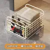 Estante de almacenamiento debajo del mueble del baño, cesta de almacenamiento para detergente de lavandería con ruedas, estante de almacenamiento móvil debajo del lavabo