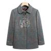 Roupas de meia-idade e idosos primavera e outono avó outono e inverno estilo ocidental casaco mãe roupas forradas de lã engrossado terno Tang top old lady