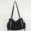 Bolso Almohada Boston de Piel de Vaca Mate para Mujer, Bolso de Bowling de Gran Capacidad para el Trabajo, Bolso Versátil de Cuero Genuino de Hombro y Cruzado