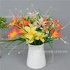 Plantas de agua orquídea flor simulación Lirio Festival baile de mano Flor flor de boda pared de flores arreglo floral decoración de sala de estar