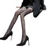 Europeu e Americano assimétrico losango meia arrastão meias sexy jacquard oco retro meia-calça sexy meias arrastão