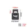 Plástico de un solo agujero de nailon PP plástico bola resorte hebilla de cordón accesorios para ropa y equipaje hebilla de cordón ajustable accesorios
