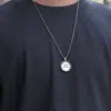 Collar Rotatorio Dulce y Fresco con Cara Llorando y Sonriendo para Mujeres, Colgante Hip-Hop de Diseño de Nicho de Moda para Hombres, Cadena Versátil para Mejores Amigos