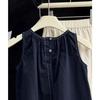 Conjunto de Vestido Estilo Coreano para Meninas Roupa de Verão 2025 Tendência Vestido Regata Retrô Infantil Vestido de Bebê Fresco e Estiloso