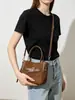 2026 Bolso de Mano de Cuero Genuino de Alta Calidad Lujo Ligero Bolso Cubo de Moda Versátil Bolso Cruzado Clásico de Hombro Único Kelly