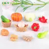Paisaje en miniatura, figuras creativas y realistas con temática de comida, muñecos de verduras, decoración de casa de muñecas, accesorios decorativos para manualidades, adornos en miniatura