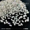 Zirconia Rectangular Dorada para Uñas Mini Pedrería de Fondo Plano Decoraciones Populares para Uñas Pedrería Dorada Larga en Tira Pedrería para Uñas Francesas