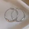 Brincos Geométricos Exagerados para Mulheres, Estilo Metálico de Alta Qualidade, Brincos Argola Grandes de Celebridade da Internet, Brincos Argola Quadrados Minimalistas Vintage