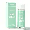 Pegamento para uñas 15 ml, no necesita curado bajo lámpara, secado rápido, adhesivo fuerte para puntas de uñas, botella pequeña con aplicador, adhesivo para uñas postizas, venta al por mayor transfronteriza