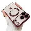 Funda para iPhone 18 Pro Electrochapada 16 Pro Max con Cola Succión Magnética Magsafe Compatible con 16 Se