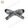 Strass Super Brilhante Diamante Completo Laço Duplo Roupas Decorativas Sapatos Flor Fivela de Sapato Acessórios para Sapatos DIY Acessórios para Bolsa de Sapatos Atacado