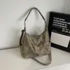 Bolsa Transversal de Ombro Único Retrô Simples da Moda com Textura Tendência, Nova Bolsa Tote Inverno 2026, Bolsa Feminina Personalizada