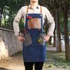 Delantal de trabajo femenino, estilista, hogar, cocina, jardinería, repostería, peluquería, manicura, ropa de trabajo vaquera, logotipo impreso para hombre.