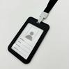 Capa de Plástico Transparente Frente e Verso com Cordão para Impressão de Cartão de Trabalho Cartão de Ônibus Capa Protetora Corda de Identificação de Trabalho Capa de Cartão Cartão de Trabalho