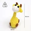 Chaveiro de Crochê com Pingente de Veado Fio Z Ornamento Pendurado para Bolsa Boneca Acessório Acabado à Mão Crochet Presente de Feriado