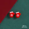 Dibujos Animados Mini Muñeco de Nieve Navideño Regalo Reno Accesorios de Resina DIY Pegamento de Crema Funda de Teléfono Móvil Pasador Material para Joyería