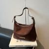 Bolso Mate Retro Transfronterizo para Mujer, Gran Capacidad, Nuevo Bolso de Hombro Cruzado de Nicho Otoño e Invierno 2025, Bolso de Hombro para Viajes