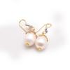 Aretes de Perla Natural Esmalte Mariposa Cloisonné Aretes Retro Elegantes Moda Hechos a Mano Nicho Joyería de Alta Gama