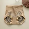 Calcinhas Pós-Parto de Cintura Alta com Controle de Barriga para Mulheres, Tamanho Grande, Sem Costura, Levanta Bumbum, Forro de Seda Antibacteriano, Modelador