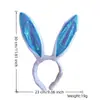 Stock Listo de Fábrica Transfronterizo Peluche Orejas de Conejo Brillantes Lentejuelas Brillantes Orejas de Conejo Diadema de Pascua Orejas de Conejo