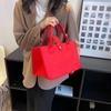 Celebridad de internet todo-combinable ins bolsa de fieltro 2022 otoño e invierno versión de red gran capacidad bolso de trabajo para llevar en la mano bolsa de compras