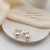 Pinzas para Orejas de Espiral para Mosquitos Sin Agujeros en las Orejas, Pendientes de Zirconia y Perla de Moda para Commuters, Pinzas Integradas para Orejas de Estilo Nicho