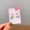 Boutique para niños clip para la oreja sin perforación aretes lindos de dibujos animados para niña aretes adorables colgantes para niña joyería