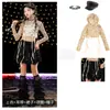 Día de Año Nuevo Danza Jazz Niñas Ropa Hip-Hop Ropa de Baile Callejero Infantil Ropa de Moda Infantil Traje Brillante Genial y Guapo para Niñas