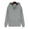 Moletom de comércio exterior 220 peso pesado com forro de fleece, pulôver, gola redonda, capuz, vestuário de trabalho com logotipo impresso e moletom bordado