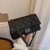 Bolsa Pequena de Corrente com Padrão de Diamante para Mulheres 2026 Tendência Novo Estilo Ins Textura de Alto Padrão Versátil Moda Ombro Transversal