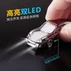 Llavero de Coche Deportivo Personalizado Encendedor Recargable con Linterna Encendedor de Cigarrillos Multiusos a Prueba de Viento Grabado para Novio Moderno
