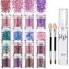 Sequins de gel populares da Amazon para unhas, kit de sequins para unhas, pó de glitter, adesivo de joia para unhas