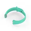 Para Samsung galaxy fit SM-R370 Pulsera Inteligente Correa de Color Sólido con Hebilla Tachonada de Moda