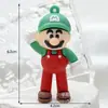 Llavero Muñeco Colgante Juguete Pequeño Super Mario Llavero de Coche Decoración Dibujo Animado Mario