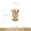 Estilo europeu dourado ferro flor vaso troféu em forma de flor weng banquete de casamento fotografia adereços decoração