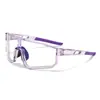 Celebridad de Internet Deportes al Aire Libre Ciclismo Gafas que Cambian de Color Bicicleta de Carretera Uso Dual Día y Noche Gafas de Protección Cortavientos Gafas de Sol para Montar de Noche D