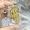 Adesivo de Telefone de Ouro Puro 999 para Riqueza Instantânea, com Adesivo Traseiro, Adesivo de Ouro 2mg, Presente Promocional para Lojas de Ouro em Transmissão ao Vivo