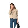 Foto Real de Blazer Corto para Mujer de Estilo Coreano Retro Francés Pequeño Simple Versátil para Mujer en Stock