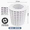 Estante organizador de escritorio de 360 grados con base giratoria para almacenamiento de cuentas, multicapa con divisiones, gran capacidad
