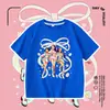 Camiseta de Manga Corta Cazadores de Demonios de Comercio Exterior Transfronterizo para Hombres, Mujeres y Niños, Camiseta Versátil de Media Manga