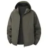 Jaqueta Casual com Capuz para Homens, Novo Estilo Primavera e Outono, Roupas para Esportes ao Ar Livre e Montanhismo para Meia-Idade, Jaqueta Tendência de Cor Sólida com Patchwork